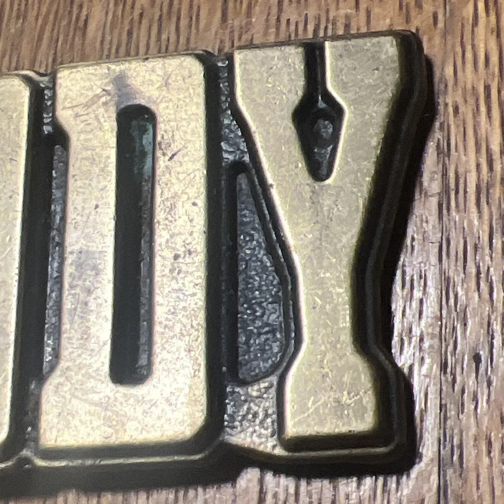 Vintage M.B.C.I. Solid Brass Name Belt Buckle – USA Cast Brass –EDDY – 1970s B12